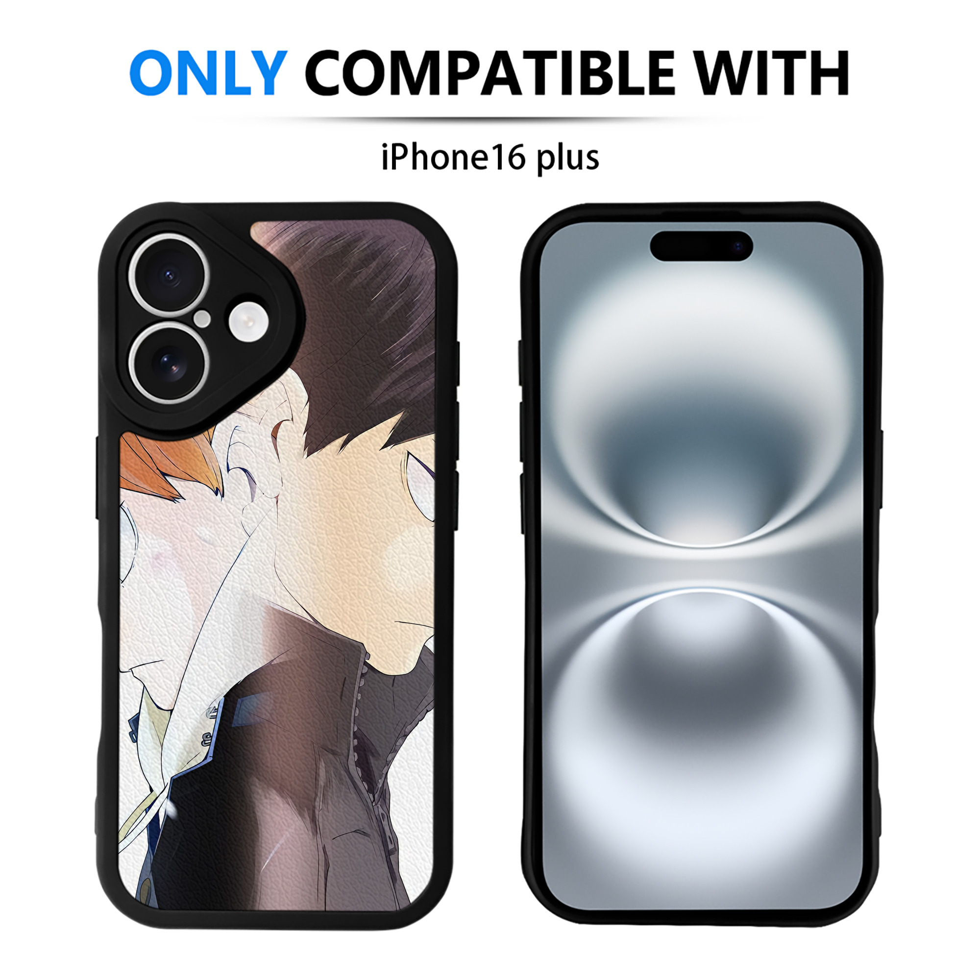 （画像用） ハイキュー!! Haikyu!! 【iPhone 16シリーズ対応】シリコンスマホケース（レザー調） 材質：シリコン